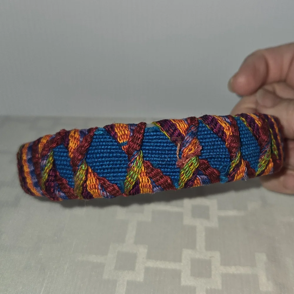 Multicolored Fabric Covered Headband, Excellent Like New Condition